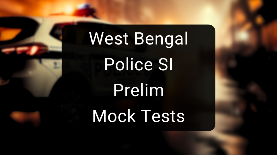 WB Police SI mock test